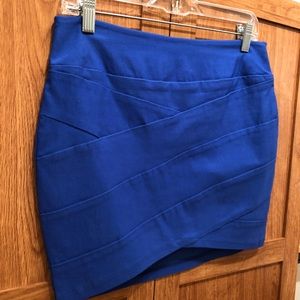 Cobalt blue mini skirt